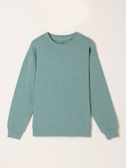 FatFace Georgia Green Marl Crew Sweat Top - Image 5 of 5