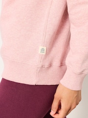 FatFace Georgia Rose Pink Marl Crew Sweat Top - Image 4 of 6