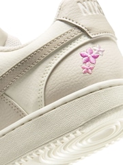 Nike Cream Court Vision Low Trainers - Image 5 of 6