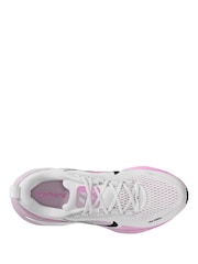 Nike White Pink Vomero 18 Road Running Trainers - Image 3 of 4