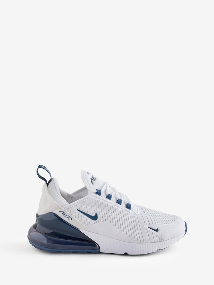 Nike Blue Air Max 270 Trainers - Image 1 of 1 Nike Blue Air Max 270 Trainers - Image 1 of 1