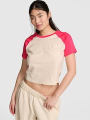 Victoria's Secret Pink Candy Pink Pocket Pyjama Top - Image 1 of 2