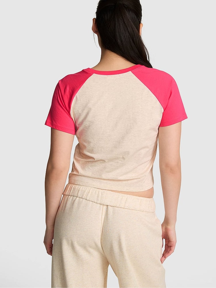 Victoria's Secret Pink Candy Pink Pocket Pyjama Top - Image 2 of 2
