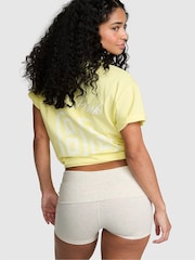 Victoria's Secret Pink Beige Confetti Cotton Foldover Shorts - Image 2 of 2