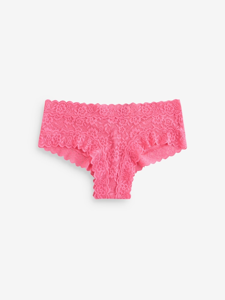 Victoria's Secret Pink/Yellow/Purple Cheeky 4 Pack Knickers - Image 2 of 7