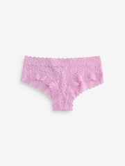 Victoria's Secret Pink/Yellow/Purple Cheeky 4 Pack Knickers - Image 4 of 7