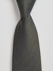 Brook Taverner Green Silk Blend Tie and Pocket Square Set - Image 2 of 4