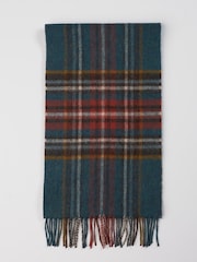 Brook Taverner Dark Green Check Scarf - Image 3 of 4
