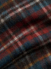 Brook Taverner Dark Green Check Scarf - Image 4 of 4