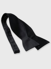 Brook Taverner Black Pure Silk Self-Tie Bow Tie - Image 1 of 2
