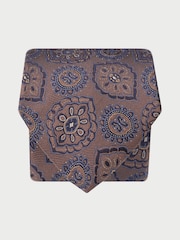 Brook Taverner Gold Large Mosaic Pure Silk Tie - Image 1 of 4