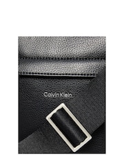 Calvin Klein Black Raised Reporter Bag - Image 6 of 6