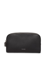 Calvin Klein Black Foil Emboss Dopp Kit Bag - Image 1 of 1