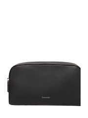 Calvin Klein Black Foil Emboss Dopp Kit Bag - Image 4 of 4