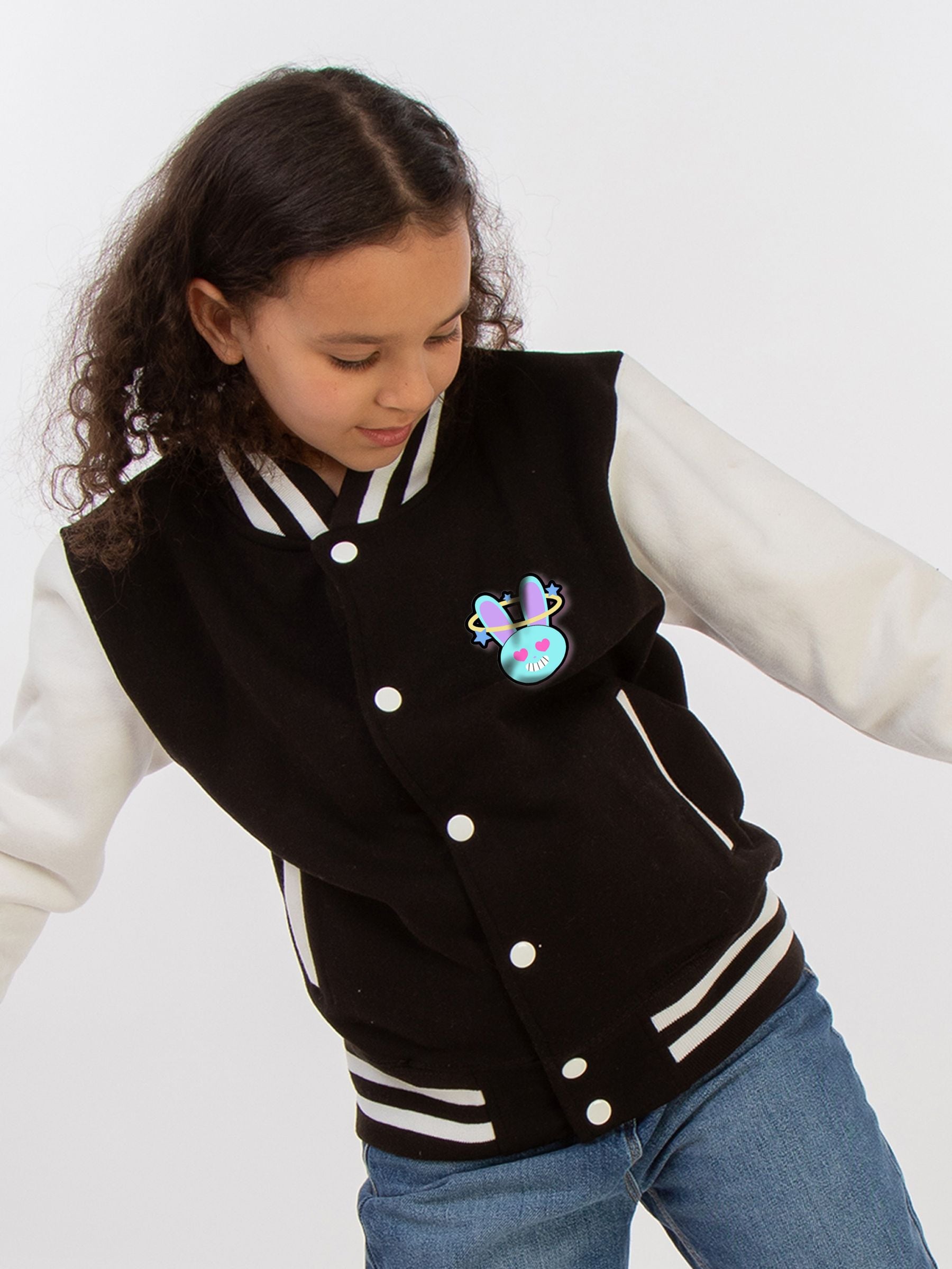 Buy Brands In Black KPOP Love Varsity Jacket from the Next UK
