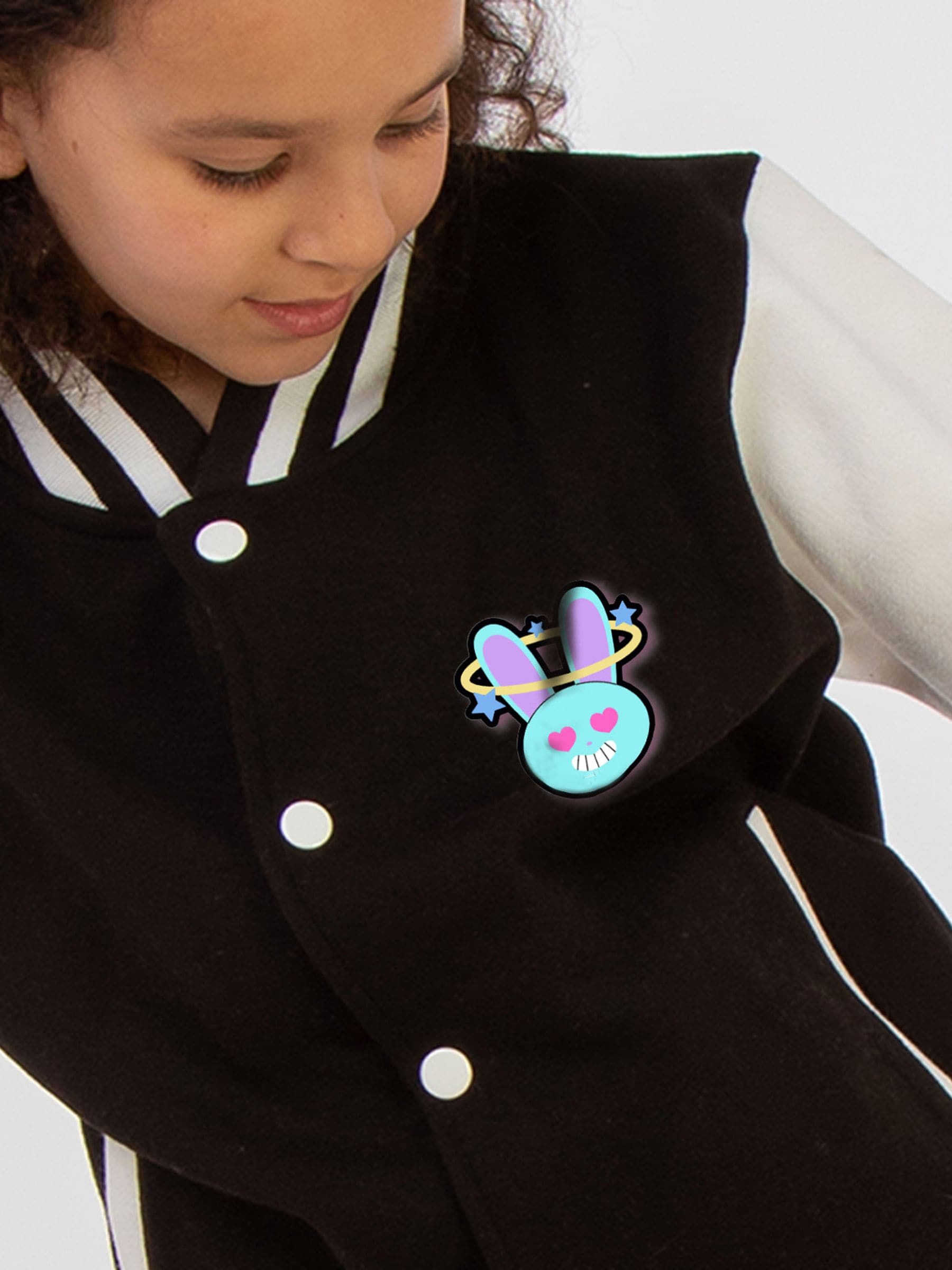 Buy Rags & Rascals Black Kpop Love Varsity Jacket from the Next UK