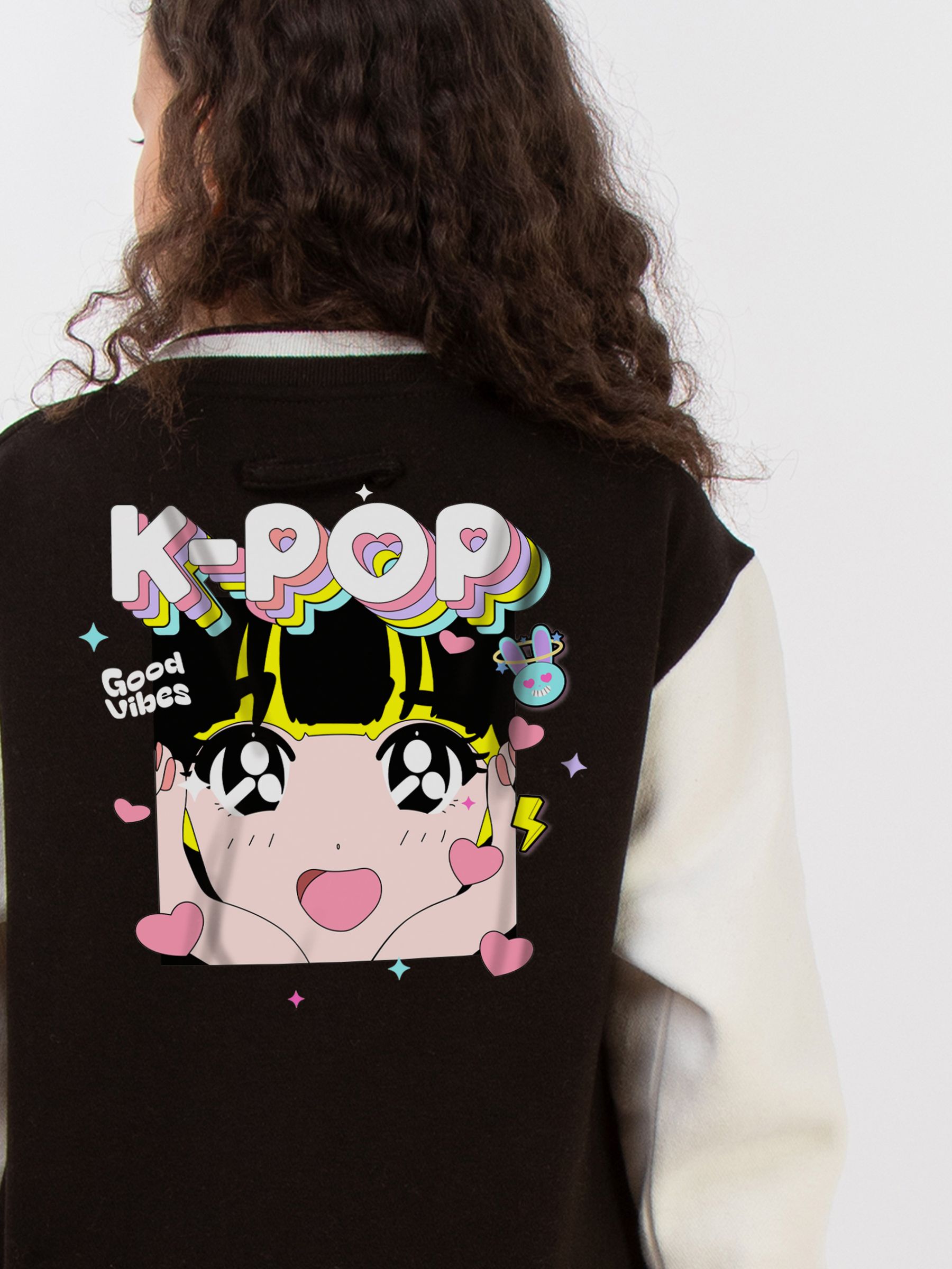 Buy Brands In Black KPOP Love Varsity Jacket from the Next UK