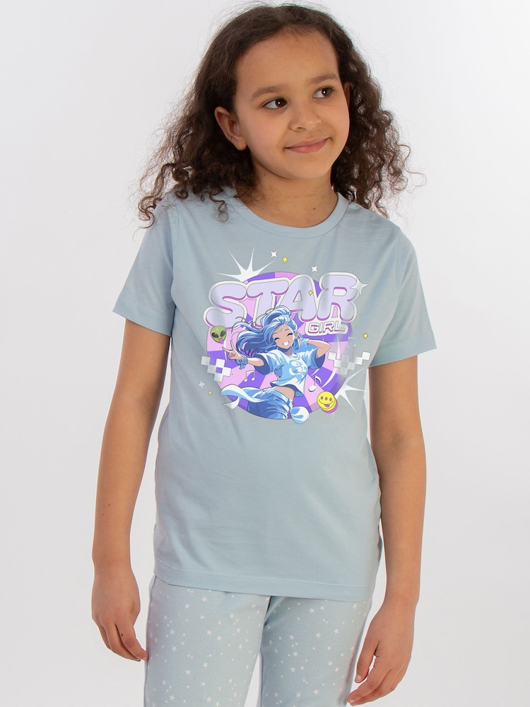 Brands In Blue K-Pop Star Pyjamas - Image 1 of 5 Brands In Blue K-Pop Star Pyjamas - Image 1 of 5