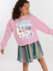 Brands In Pink K-Pop Girl Band Sweat Top - Image 1 of 5