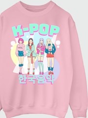 Brands In Pink K-Pop Girl Band Sweat Top - Image 4 of 5