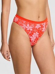 Victoria's Secret Pink Red Hibiscus Brazilian Knickers - Image 1 of 2