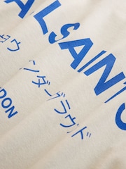 Gris clair - T-shirt smALLSAINTS oversize Underground Crew en coton - Image 11 de 11