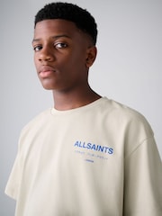 Gris clair - T-shirt smALLSAINTS oversize Underground Crew en coton - Image 3 de 11