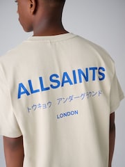 Gris clair - T-shirt smALLSAINTS oversize Underground Crew en coton - Image 6 de 11