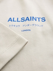 Gris clair - T-shirt smALLSAINTS oversize Underground Crew en coton - Image 9 de 11