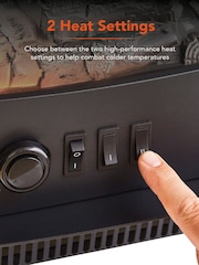 Warmlite Oak Cambridge Fireplace Stove Suite - Image 2 of 8