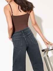 Friends Like These Blue Black Denim Everyday Wide Leg Jeans - Image 5 of 5