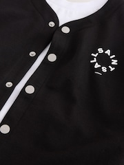 smALLSAINTS Black/White Tierra Baseball Shacket and T-Shirts Set - Image 12 of 12
