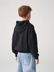 smALLSAINTS Black Stamp Logo Oversize Hoodie - Image 3 of 10