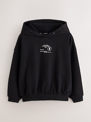 smALLSAINTS Black Stamp Logo Oversize Hoodie - Image 7 of 10
