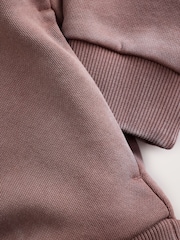 smALLSAINTS Washed Brown Oversized Underground Pullover Hoodie - Image 9 of 9