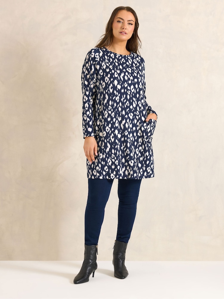 Evans Blue Pocket Tunic - Image 2 of 5 Evans Blue Pocket Tunic - Image 2 of 5