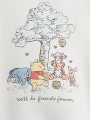 Gap White Winnie The Pooh VintageSoft Short One-Piece (0-24mths) - Image 3 of 3