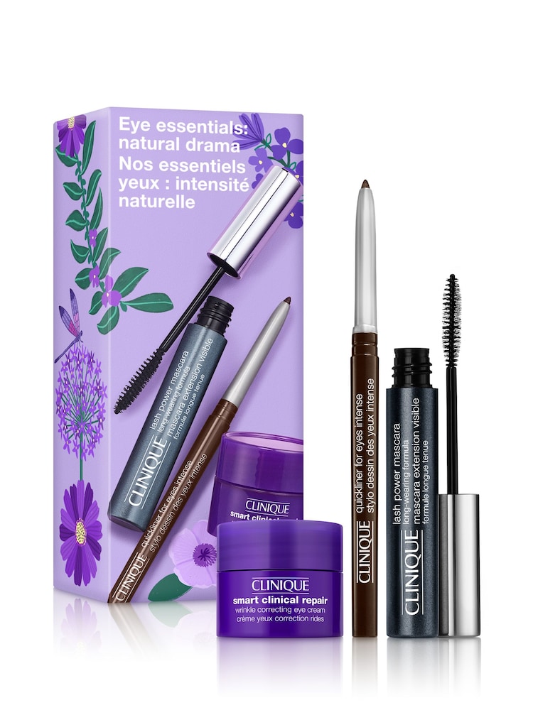 Clinique Eye Essentials: Natural Drama Lash Power Mascara Gift Set ( Worth £42) - Image 1 of 4 Clinique Eye Essentials: Natural Drama Lash Power Mascara Gift Set ( Worth £42) - Image 1 of 4