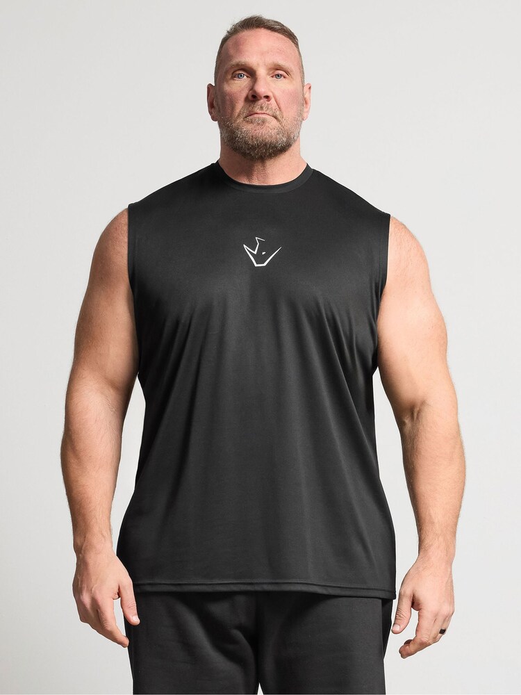 BadRhino Big & Tall Black Ironrhino Logo Vest - Image 1 of 6