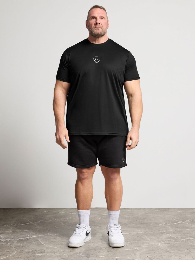 BadRhino Big & Tall Black Ironrhino Short Sleeve Logo T-Shirt - Image 2 of 6