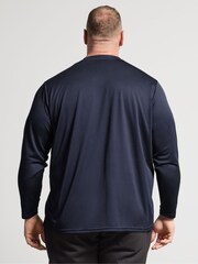 BadRhino Big & Tall Blue Ironrhino Long Sleeve Logo T-Shirt - Image 3 of 6