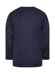 BadRhino Big & Tall Blue Ironrhino Long Sleeve Logo T-Shirt - Image 6 of 6