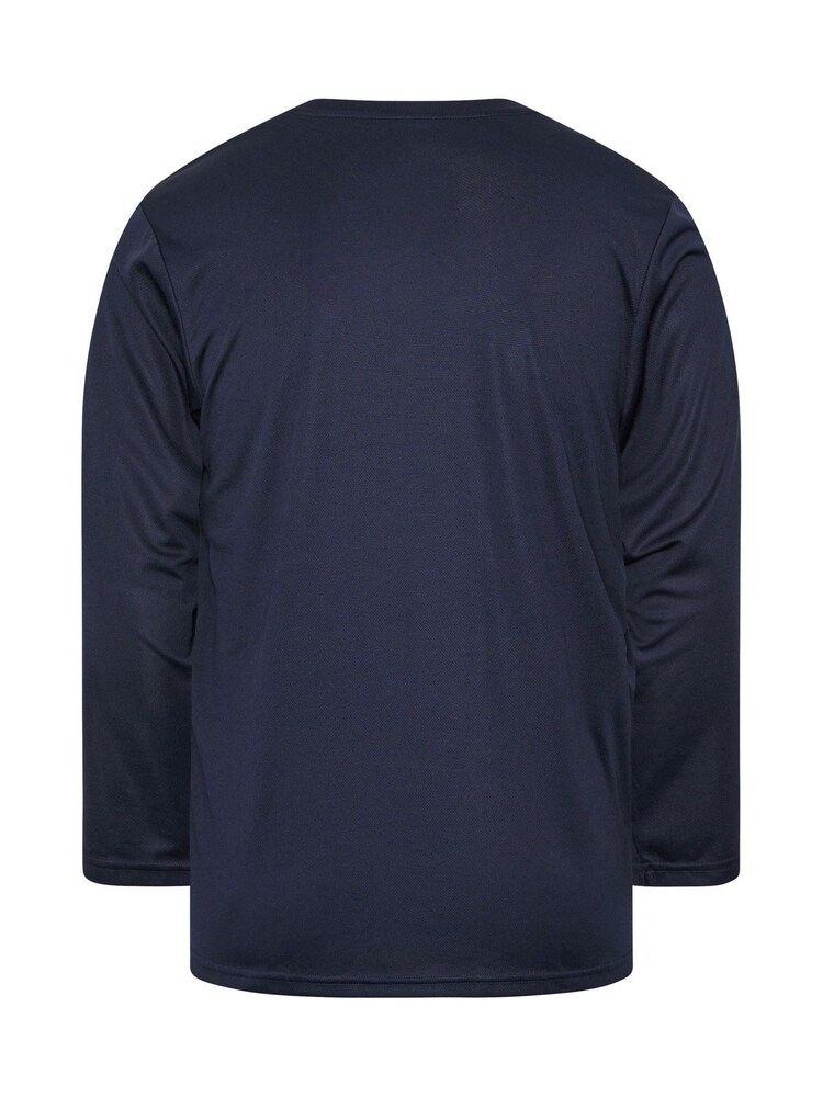 BadRhino Big & Tall Blue Ironrhino Long Sleeve Logo T-Shirt - Image 6 of 6