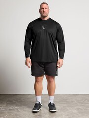 BadRhino Big & Tall Black Ironrhino Long Sleeve Logo T-Shirt - Image 2 of 6