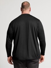 BadRhino Big & Tall Black Ironrhino Long Sleeve Logo T-Shirt - Image 3 of 6
