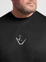 BadRhino Big & Tall Black Ironrhino Long Sleeve Logo T-Shirt - Image 4 of 6