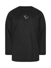 BadRhino Big & Tall Black Ironrhino Long Sleeve Logo T-Shirt - Image 5 of 6