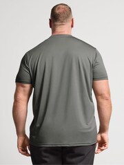BadRhino Big & Tall Grey Ironrhino Short Sleeve Text Logo T-Shirt - Image 3 of 6