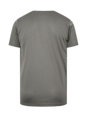BadRhino Big & Tall Grey Ironrhino Short Sleeve Text Logo T-Shirt - Image 6 of 6