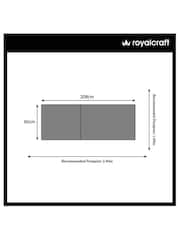 Royalcraft Beige Wentworth Garden Sunlounger - Image 6 of 6